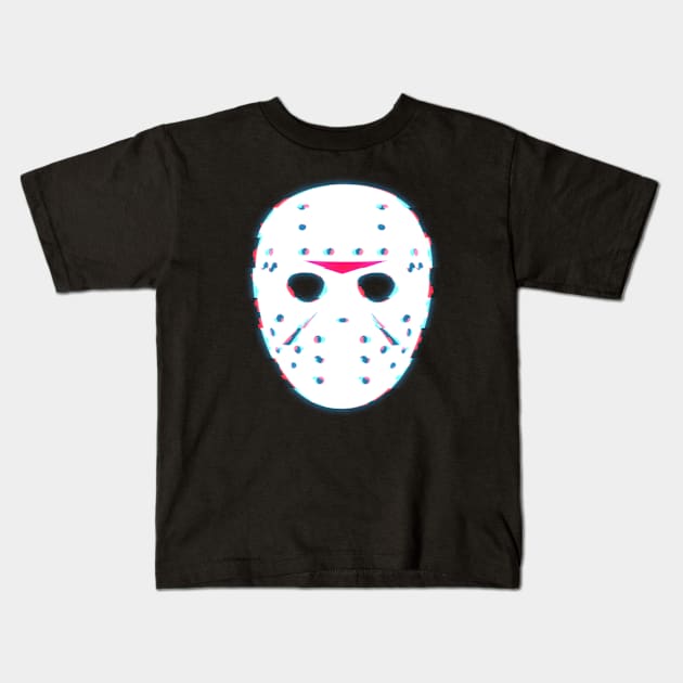 Friday 13th glitch Kids T-Shirt by artpol